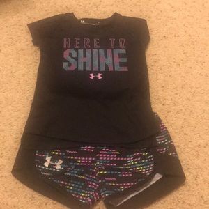 Under armour short set